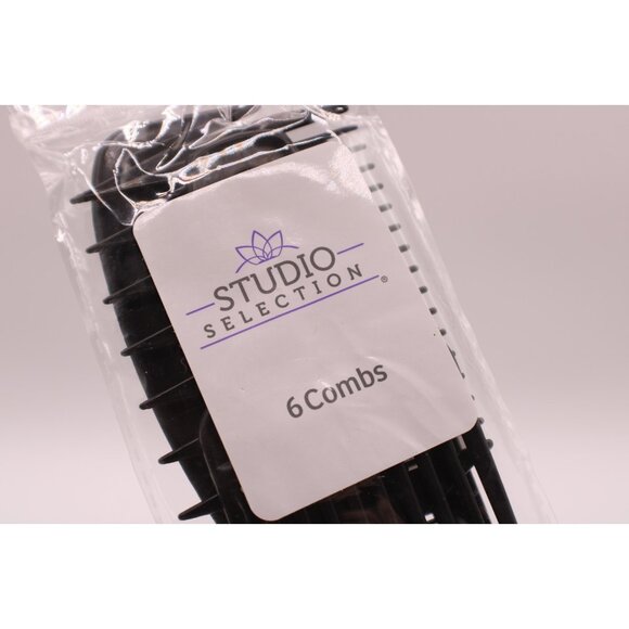 Lot 4 Hair Accessories Studio Collection Comb Snap Clips Belle Bun Maker Black - Picture 2 of 8
